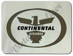 Continental Airlines Early 1950's Logo Glass Cutting Board