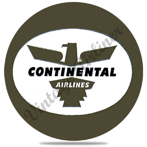 Continental Airlines Logo from the 1950's Round Coaster