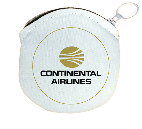 Continental Airlines 1970's Logo Round Coin Purse