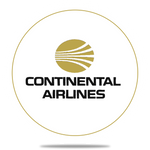 Continental Airlines 1970's Logo Round Coaster