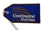 Embroidered Continental Airlines Last Logo Bag Tag
