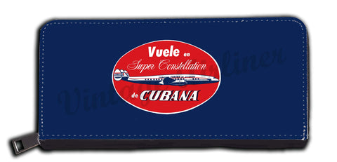 Cubana Airlines 1950's Vintage Bag Sticker wallet
