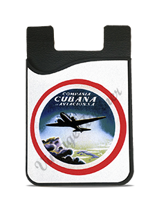 Cubana Airlines 1930's Vintage Bag Sticker Card Caddy
