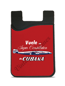 Cubana Airlines 1950's Vintage Bag Sticker Card Caddy
