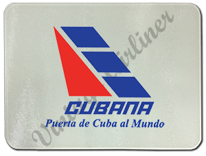 Cubana Airlines Logo Glass Cutting Board