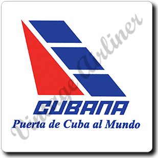 Cubana Airlines Logo Square Coaster