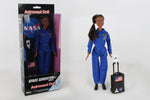 ASTRONAUT DOLL IN BLUE SUIT IN BOX AFRICAN AMERICAN