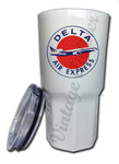 Delta Airlines Air Express Bag Sticker Tumbler