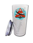 Delta Airlines 1950's Light Blue Bag Sticker Tumbler