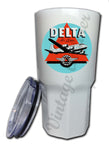 Delta Airlines 1950's Light Blue Bag Sticker Tumbler