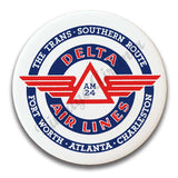 Delta Air Lines Vintage Trans-Southern Route Blue Magnets