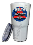 Delta Air Lines 1950's Vintage Dark Blue Bag Sticker Tumbler