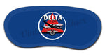 Delta Air Lines Vintage 1950's Dark Blue Bag Sticker Sleep Mask