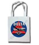 Delta Air Lines Vintage 1950's Dark Blue Tote Bag