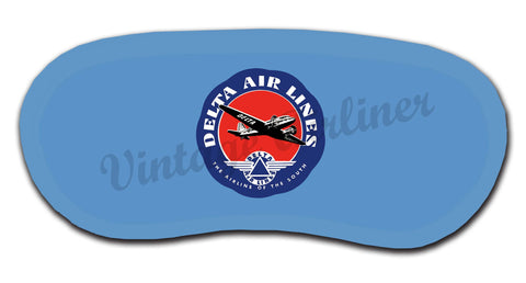 Delta Air Lines Vintage 1940's Airline of the South Bag Sticker Sleep Mask