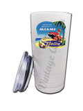 Delta Airlines Vintage Miami Bag Sticker Tumbler