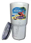 Delta Airlines Vintage Miami Bag Sticker Tumbler