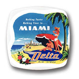 Delta Air Lines Vintage Miami Magnets