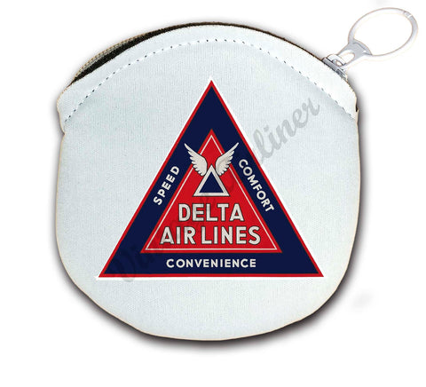 Delta Airlines Round Coin Purse