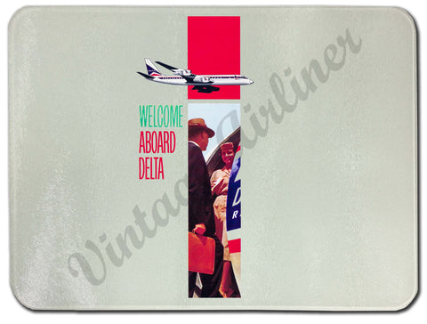 Delta Airlines Glass Cutting Board