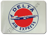 Delta Air Lines Delta Express Bag Sticker Glass Cutting Board