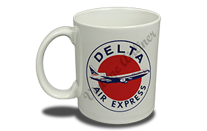 Delta Air Lines Delta Air Express Bag Sticker  Coffee Mug