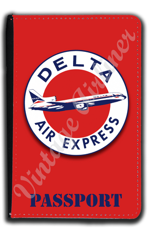 Delta Air Lines Delta Air Express Bag Sticker Passport Case