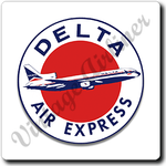 Delta Air Lines Air Express Square Coaster