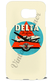 Delta Air Lines 1950's Light Blue DC-6 Bag Sticker Phone Case