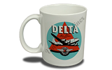 Delta Air Lines 1950's Bag Sticker Light Blue Bag Sticker  Coffee Mug