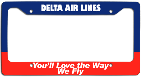Delta Air Lines - You'll Love the Way We Fly - License Plate Frame