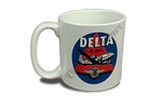 Delta Air Lines Vintage 1950's Dark Blue Bag Sticker  Coffee Mug