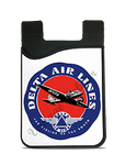 Delta Air Lines 1940's Airline of the South Bag Sticker Logo Card Caddy