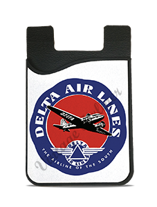 Delta Air Lines 1940's Airline of the South Bag Sticker Logo Card Caddy