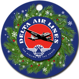 Delta Air Lines Vintage 1940's Airline of the South Logo Ornaments