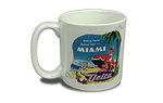 Delta Air Lines Vintage Miami Bag Sticker  Coffee Mug