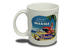 Delta Air Lines Vintage Miami Bag Sticker  Coffee Mug