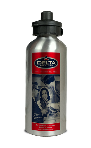 Delta Airlines "Guest Of Honor" Vintage Aluminum Water Bottle