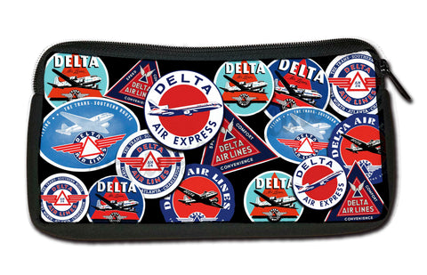 Delta Airlines Collage Travel Pouch
