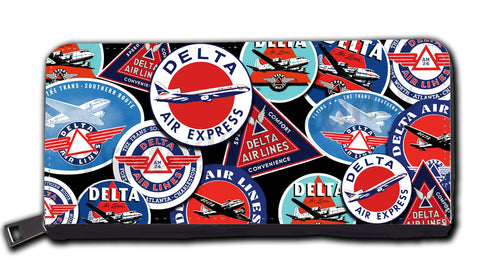 Delta Airlines Collage Wallet