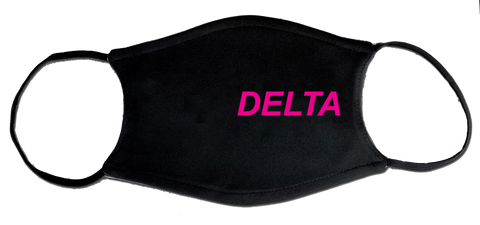 Delta Pink Face Mask