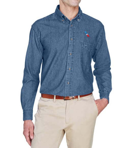 AA 2013 Left Chest Long Sleeve Denim Shirt