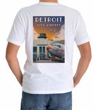 Detroit City Airport Airport Poster T-shirt Version 2