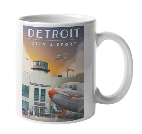 Detroit City Airport Coffee Mug