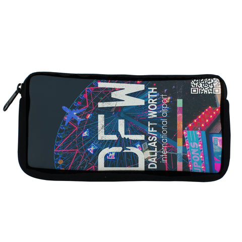 Dallas/Fort Worth Poster Design Travel Pouch