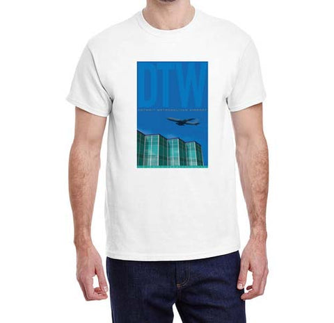 Detroit Metro Airport Poster T-shirt