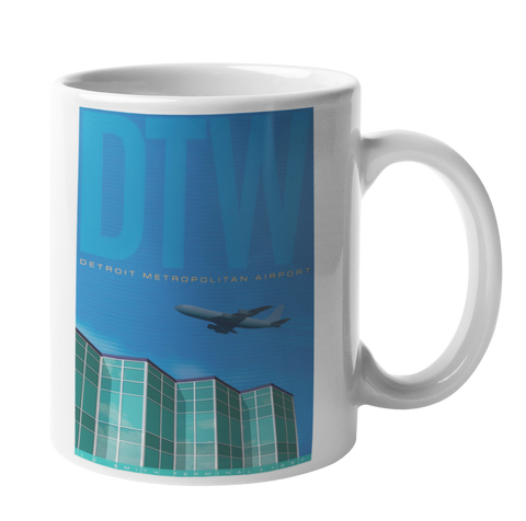 Detroit Metropolitan (DTW) Airport Coffee Mug