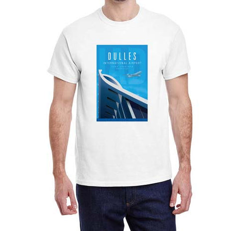 Washington Dulles Airport Poster T-shirt