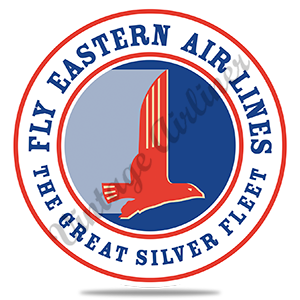 Eastern Airlines 1940's Great Silver Fleet Vintage Round Coaster
