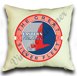 Eastern Air Lines Great Silver Fleet Linen Pillow Case Cover